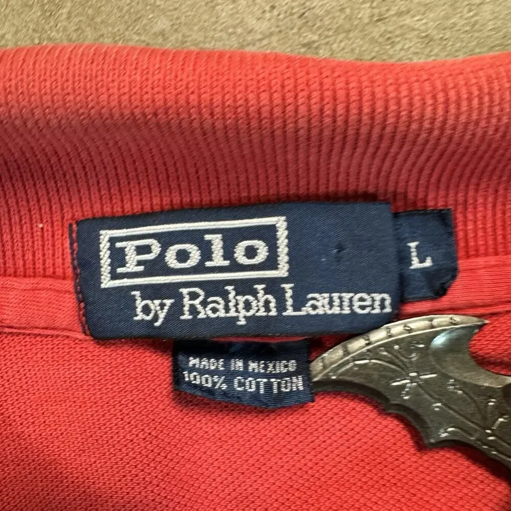 Ralph Lauren red polo shirt Size L